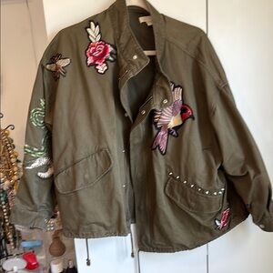 H&M Europe oversized patch jacket